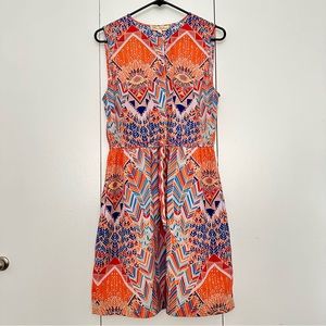 New with tag Mara Hoffman Multicolor Dress LARGE Knee Length